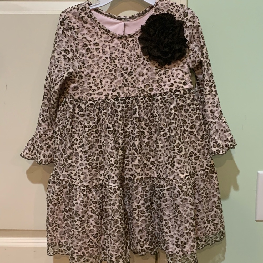 Marmellata pink and leopard dress size 5